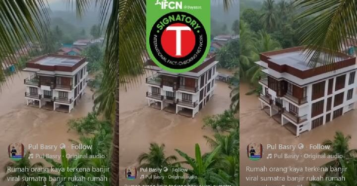 Keliru: Video Rumah 3 Lantai Hanyut dalam Kondisi Utuh di Aceh