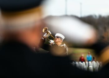 Trump Hadiri Pemakaman Pahlawan Perang AS, Ungkap Dukacita Mendalam