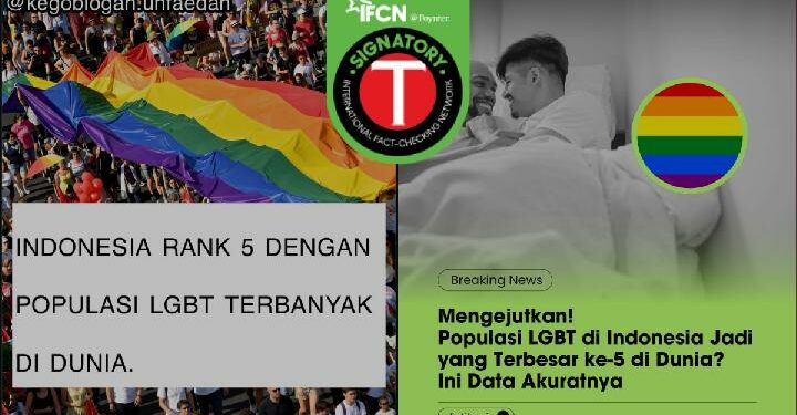 Keliru: Indonesia Peringkat 5 Populasi LGBT di Dunia Menurut Data CIA