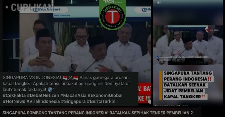 Menyesatkan: Singapura Tantang Indonesia Perang Setelah Batalkan Pesanan BBM