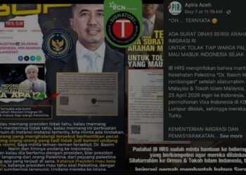 Keliru: Dokumen Penolakan Warga Palestina Masuk Indonesia dari Imigrasi