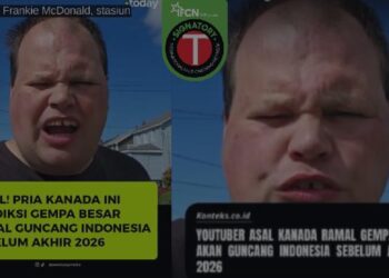 Menyesatkan: Prediksi Gempa Besar akan Guncang Indonesia Sebelum Akhir Tahun 2026